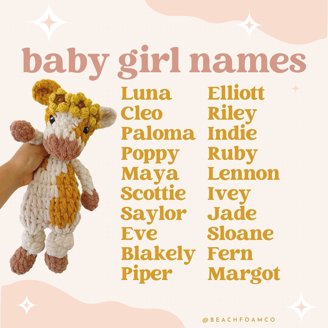 🌸 baby girl name ideas 🌸
