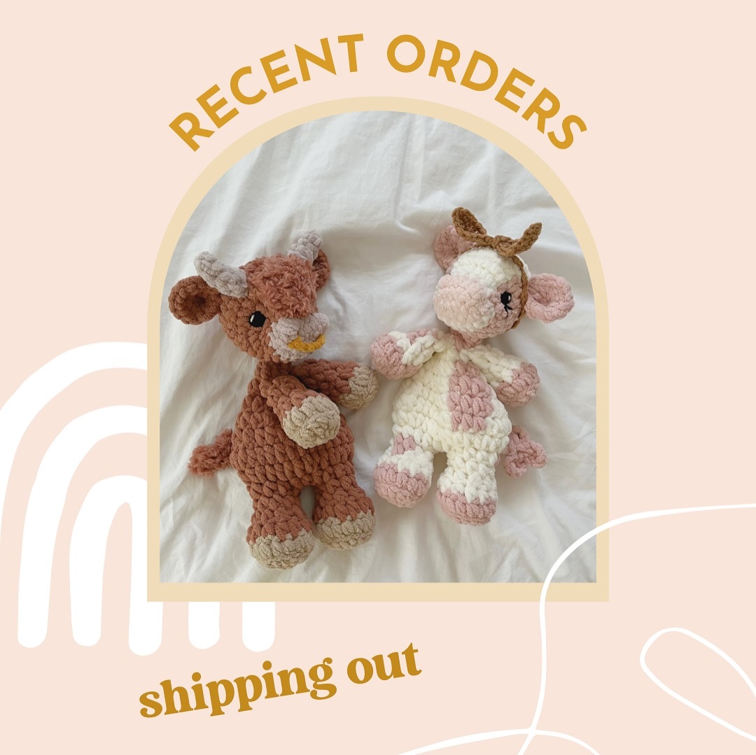 recent orders ☀️🐮💖🐶🌻✨