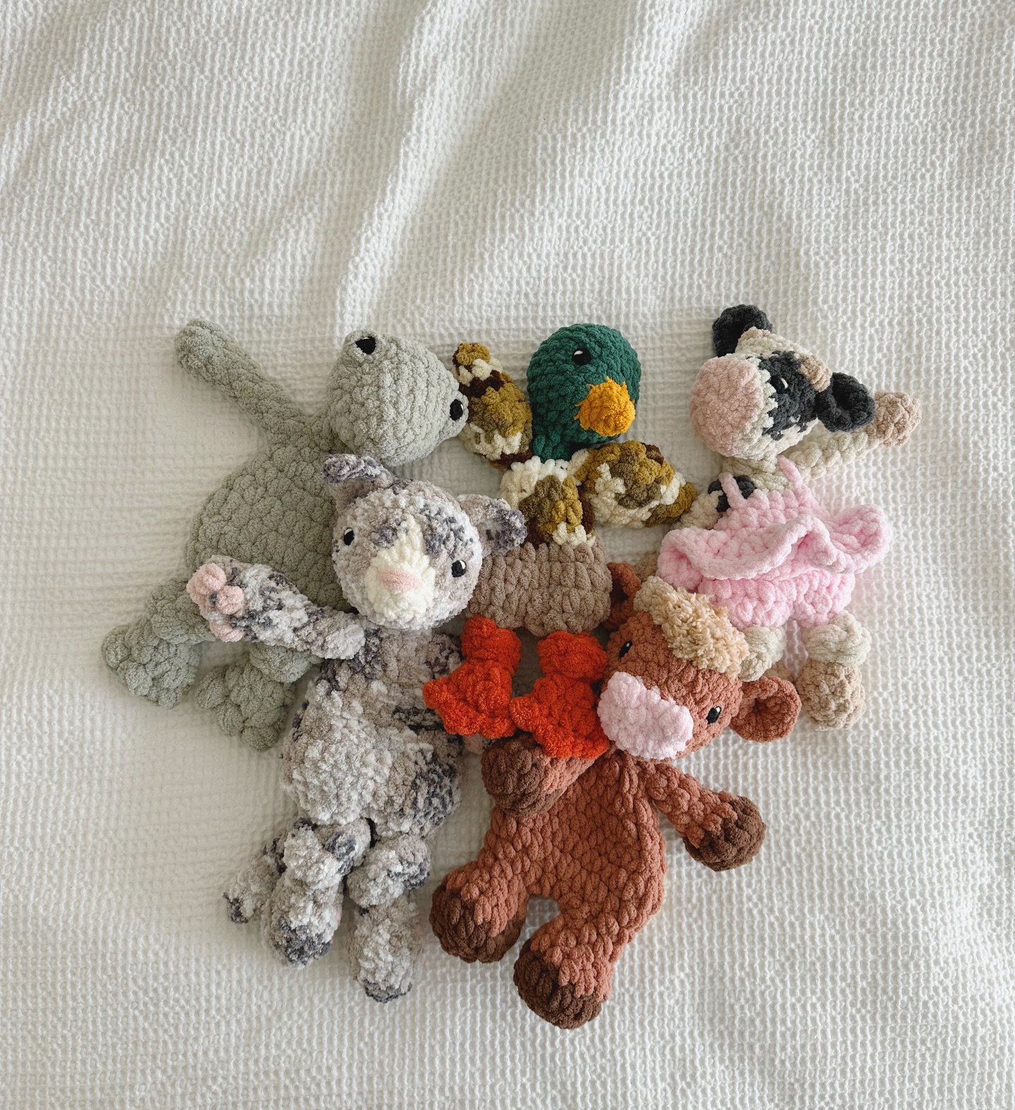 this little (duck + frog + kitty + cows) went to market…